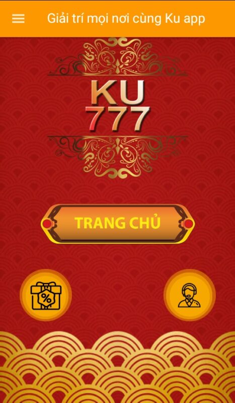 giao diện ku777 app